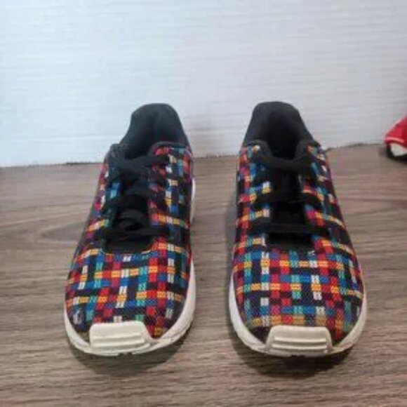 Adidas ZX Flux boys sneakers shoes size US 10 K multi-colour Torsion - Picture 3 of 10
